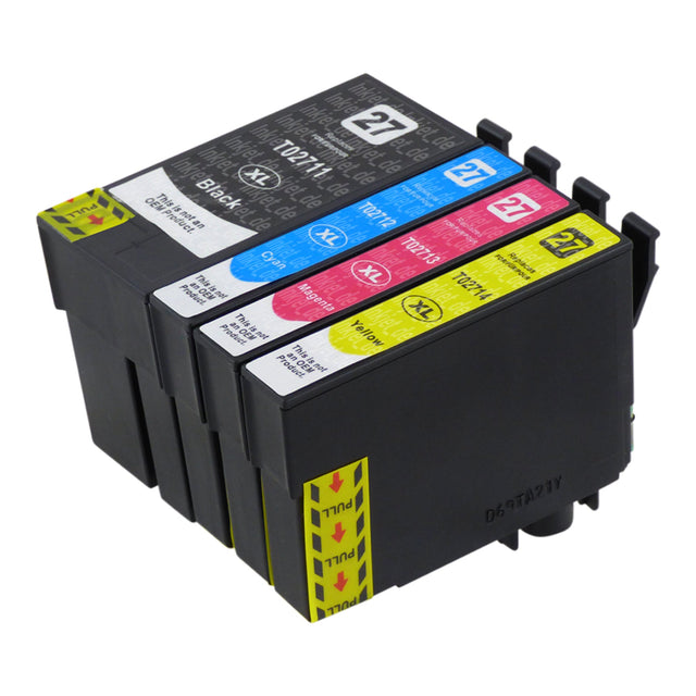 Kompatibel Epson T27XL Druckerpatronen Multipack (1 Schwarz + 3 Farben)