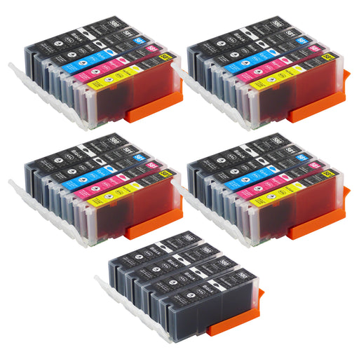 Kompatibel Canon PGI-580XL/CLI-581XL Druckerpatronen Multipack (12 Schwarz + 12 Farben)