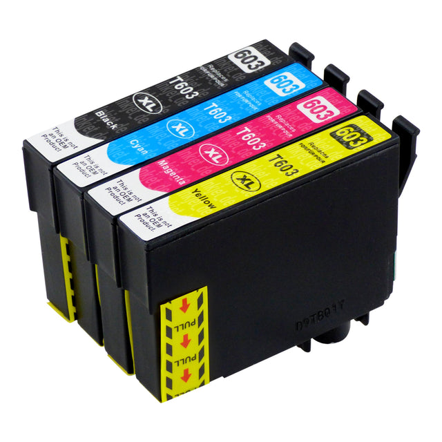 Kompatibel Epson 603XL Druckerpatronen Multipack (1 Schwarz + 3 Farben)