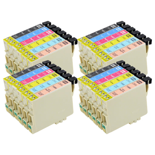 Kompatibel Epson T0487 Druckerpatronen Multipack (4 Schwarz + 20 Farben)