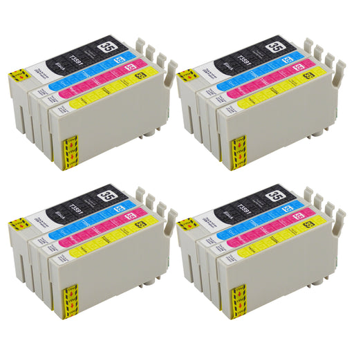 Kompatibel Epson T35XL Druckerpatronen Multipack (4 Schwarz + 12 Farben)
