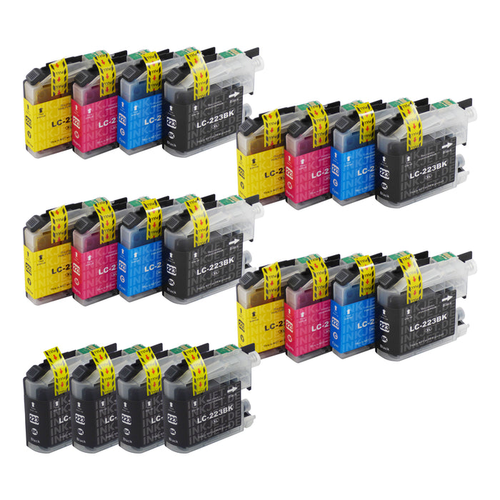 Kompatibel Brother LC223XL Druckerpatronen Multipack (8 Schwarz + 12 Farben)