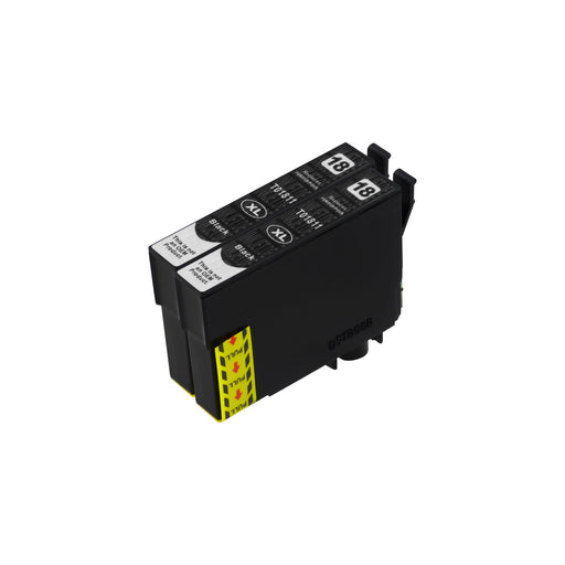 Kompatibel Epson T18XL Druckerpatronen Schwarz (2 Schwarz)
