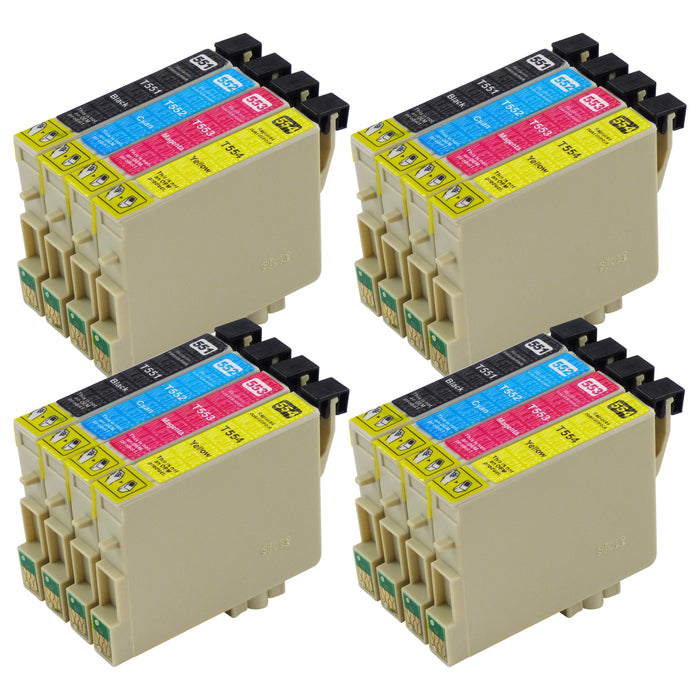 Kompatibel Epson T0556 Druckerpatronen Multipack (4 Schwarz + 12 Farben)