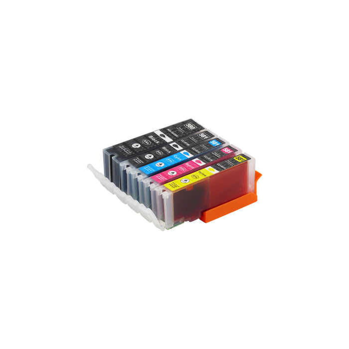 Kompatibel Canon PGI-580XL/CLI-581XL Druckerpatronen Multipack (2 Schwarz + 3 Farben)