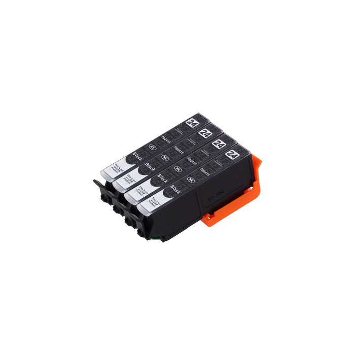 Kompatibel Epson T24XL Druckerpatronen Schwarz (4 Schwarz)