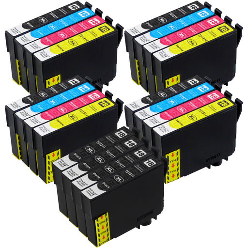 Kompatibel Epson T18XL Druckerpatronen Multipack (8 Schwarz + 12 Farben)