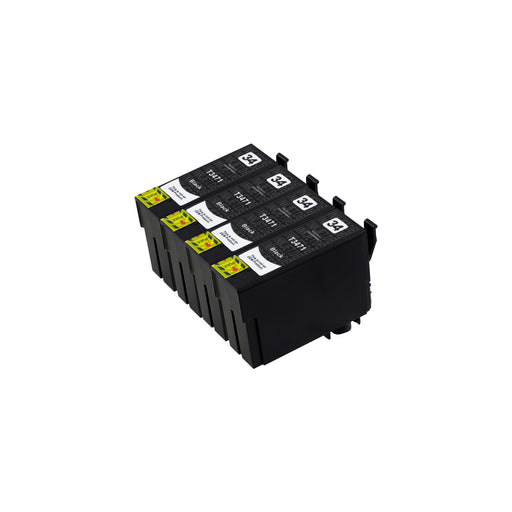 Kompatibel Epson T34XL Druckerpatronen Schwarz (4 Schwarz)