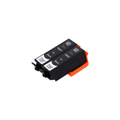Kompatibel Epson T26XL Druckerpatronen Schwarz (2 Schwarz)